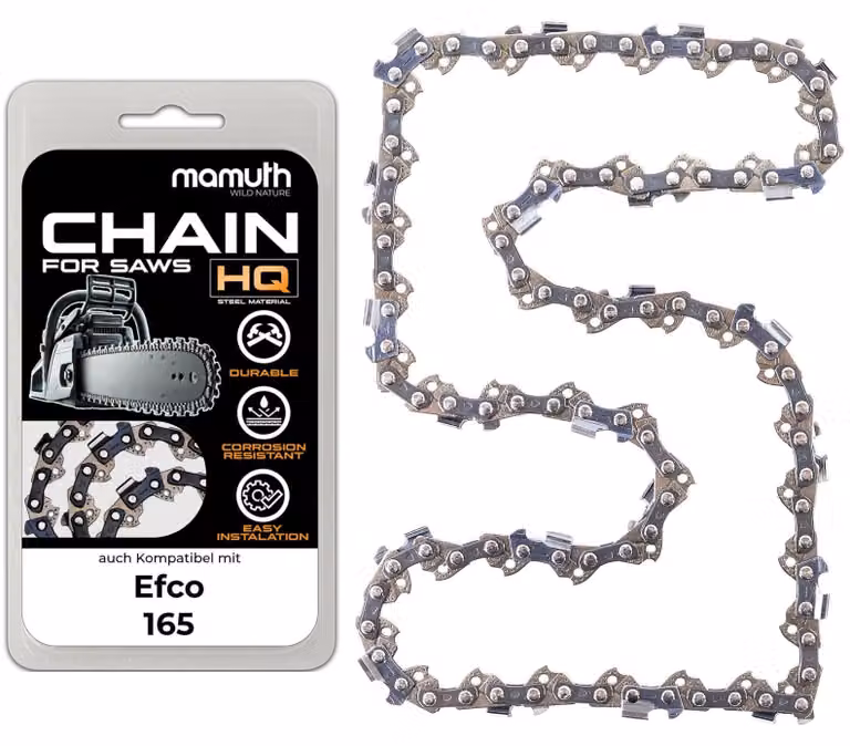 Catena per motosega, lunghezza 40 cm, spessore 1,5 mm, passo 0,325", 66 maglie, compatibile con motoseghe Efco 165