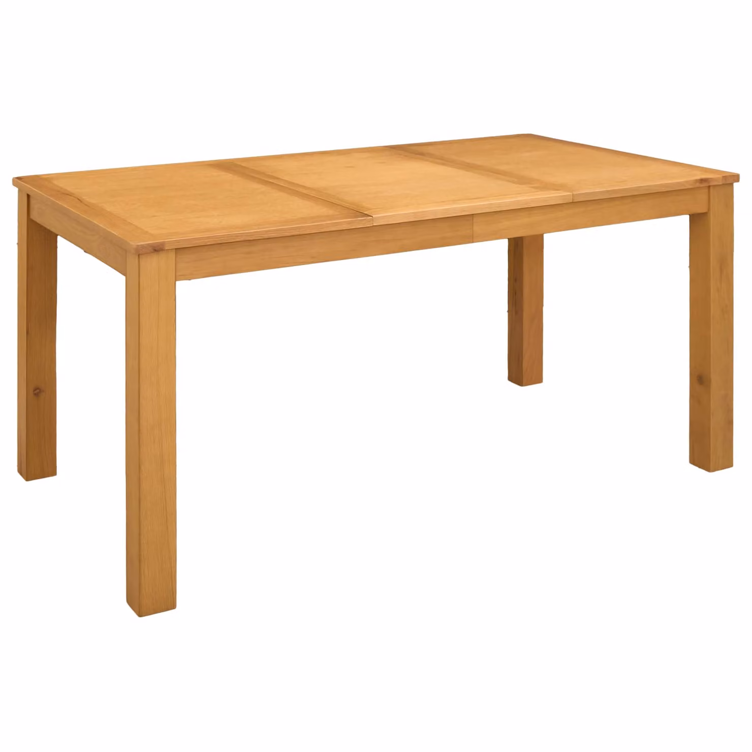 vidaXL Tavolo da pranzo rettangolare in legno di quercia massello, colore marrone, L: 150 cm, P: 85 cm, H: 75 cm