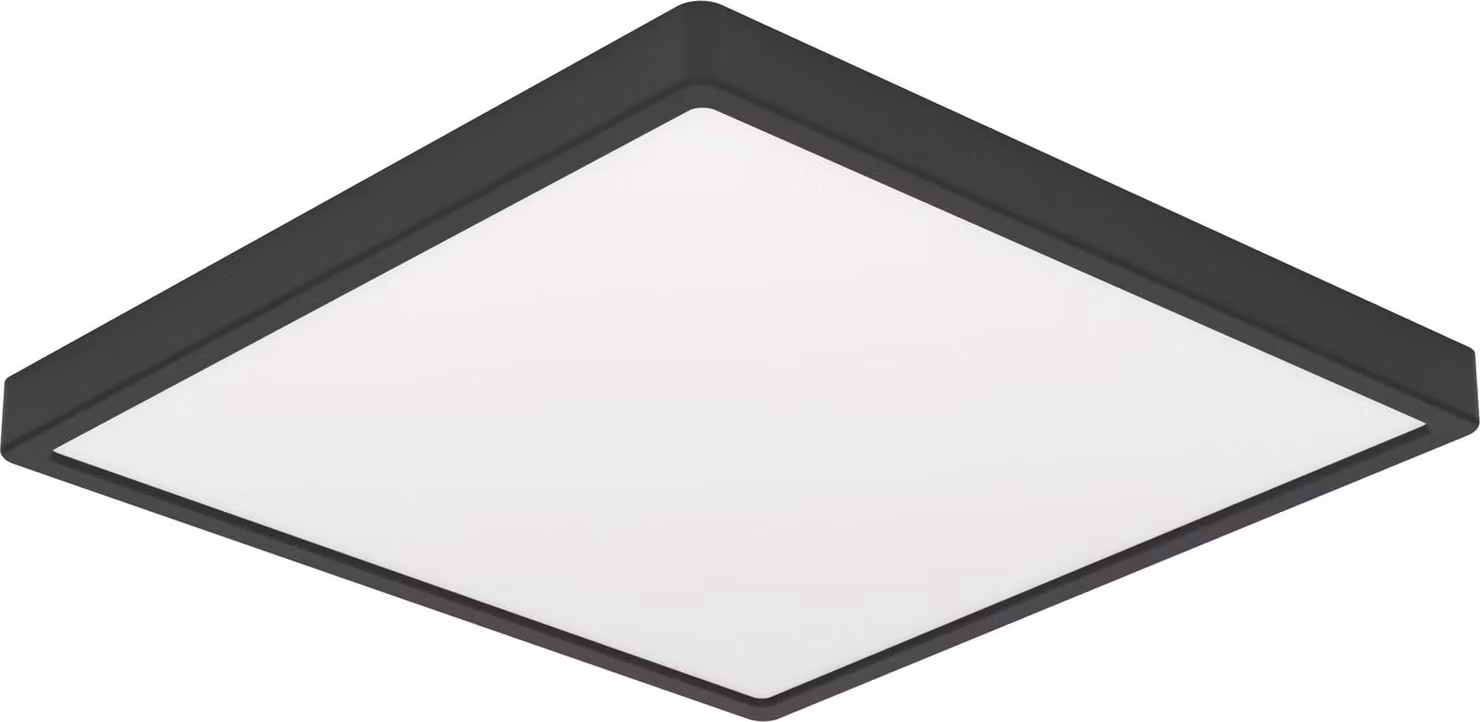 FUEVA 6 - Lampada a soffitto modulare - L39 x P39 x H2,5 cm - nera - 17,5W inclusa - IP20