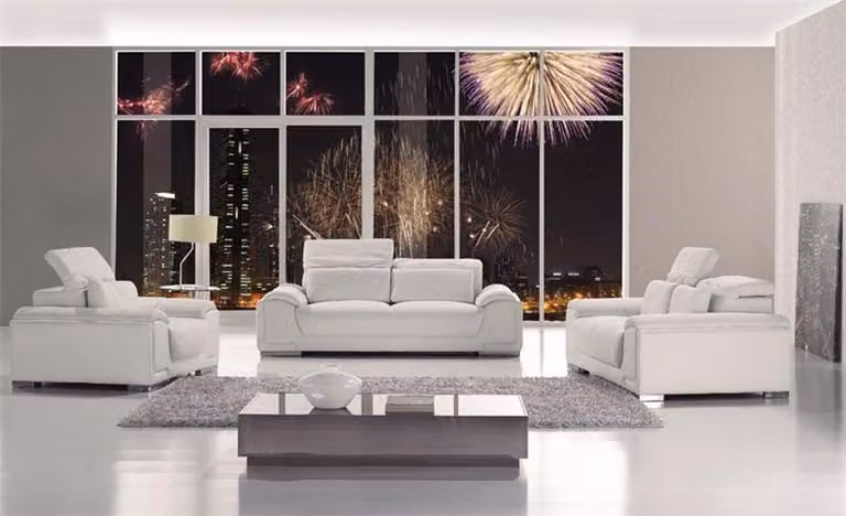 Design Couchen Sofas Polster 32 Sitzer Sofagarnitur Garnituren Set Leder Sofa