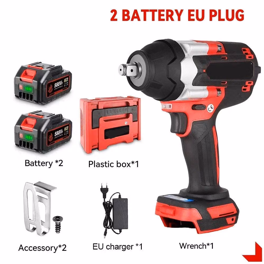 Chiave a percussione – con batteria – Avvitatore a impulsi – Brushless – Elettrico – Coppia – 1800 Nm – Senza fili