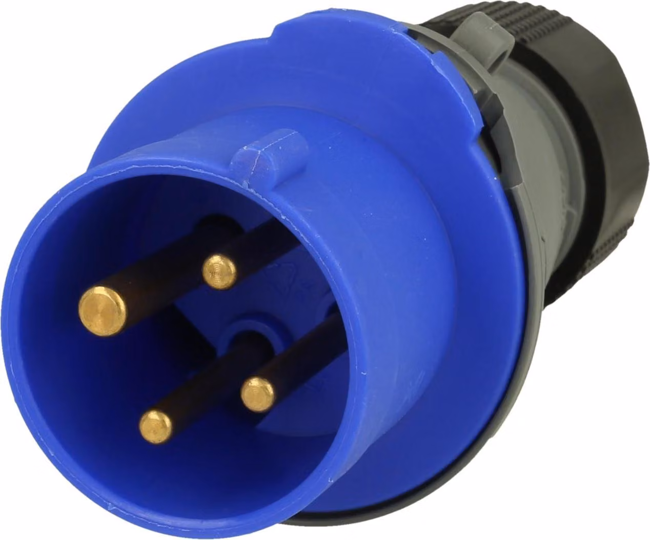 Connettore Amphenol 16 Ampere CEE a 4 poli (3P+PE) maschio, codifica 9h blu 200/250V frequenza 50 e 60Hz - 1 pezzo
