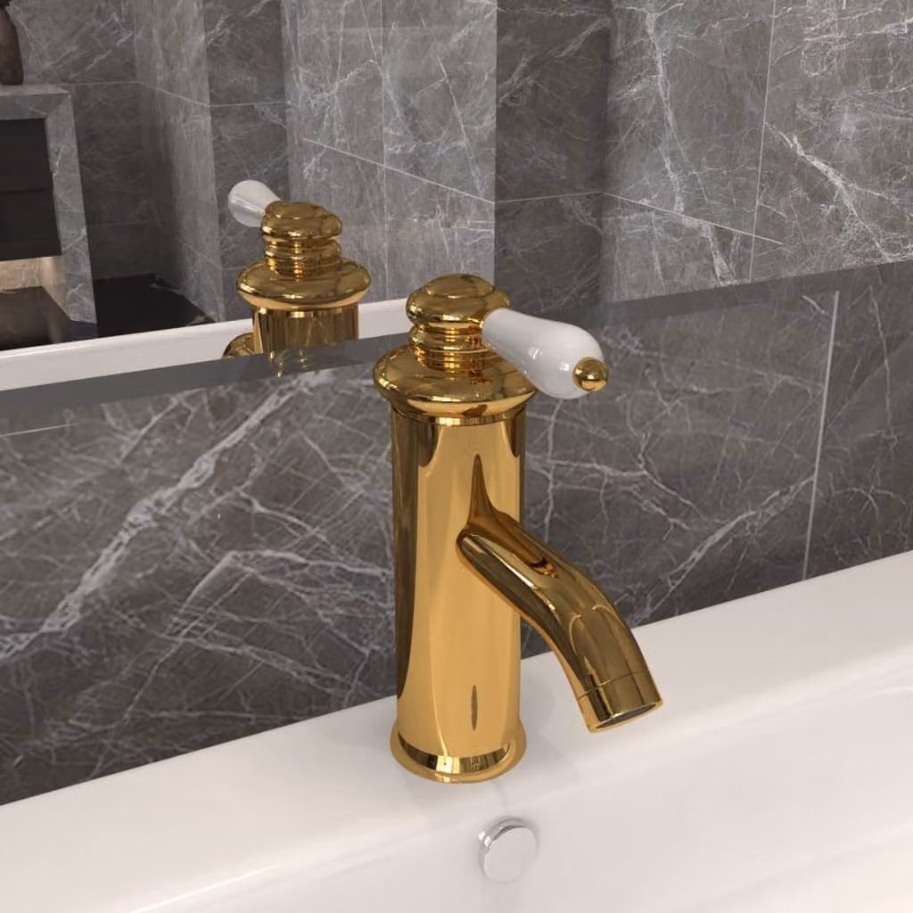 The Living Store Miscelatore per lavabo Golden 130x180 mm