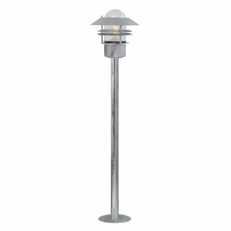 Nordlux lampada da terra Blokhus, zincata
