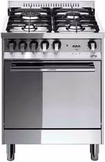 Lofra Maxima M66GV-C Cucina a Gas con Forno Ventilato e Grill Elettrico, Acciaio Inox, L/P/H: 60 x 60 x 90 cm
