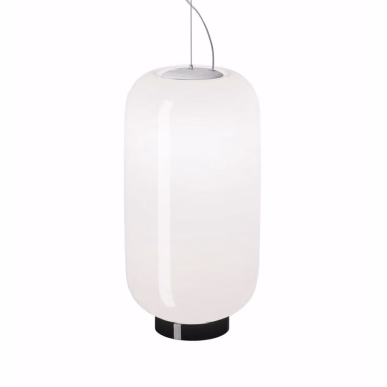 Foscarini Lampada a sospensione Chouchin Reverse 2, dimmerabile, Bianco / Opale, Cucina, Vetro, Design, Lampada a sospensione