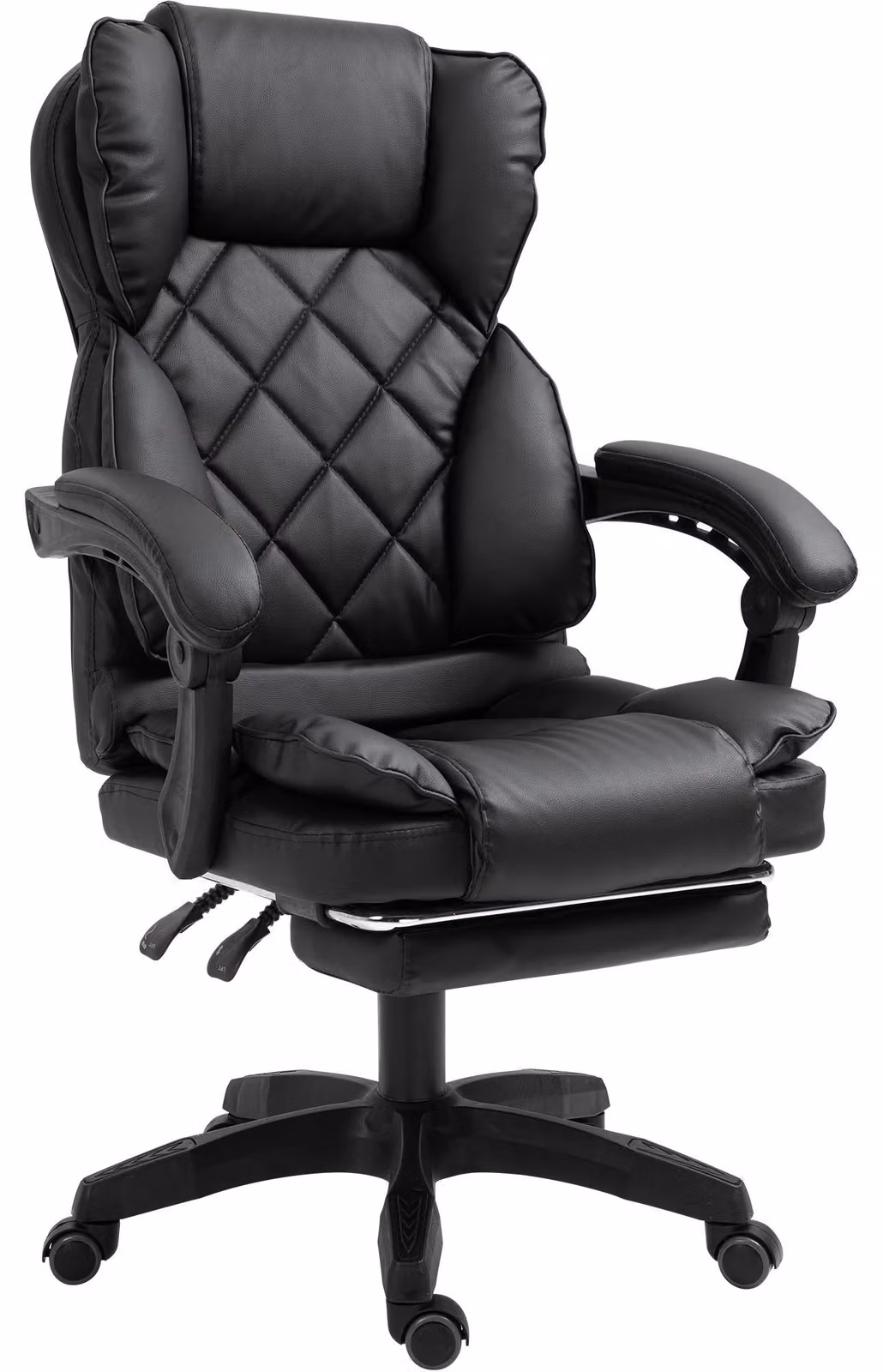 Sedia da scrivania di design, sedia da ufficio, poltrona da ufficio, poltrona direzionale, relax e home office, colore: nero