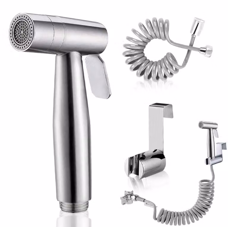 Solidchoice - Doccia igienica per bidet in acciaio inossidabile con due modalità di spruzzo