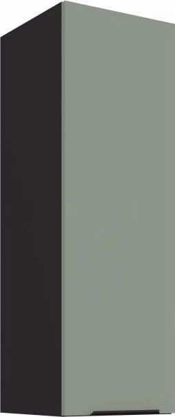 Mobiletto a muro alto LUNARA - larghezza 30 cm, verde/nero