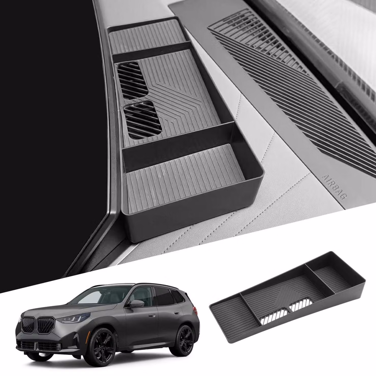 Organizzatore per lo schermo centrale per BMW X3 G45, modelli 2025 e 2026, da 14,9 pollici, per la console centrale, realizzato in plastica