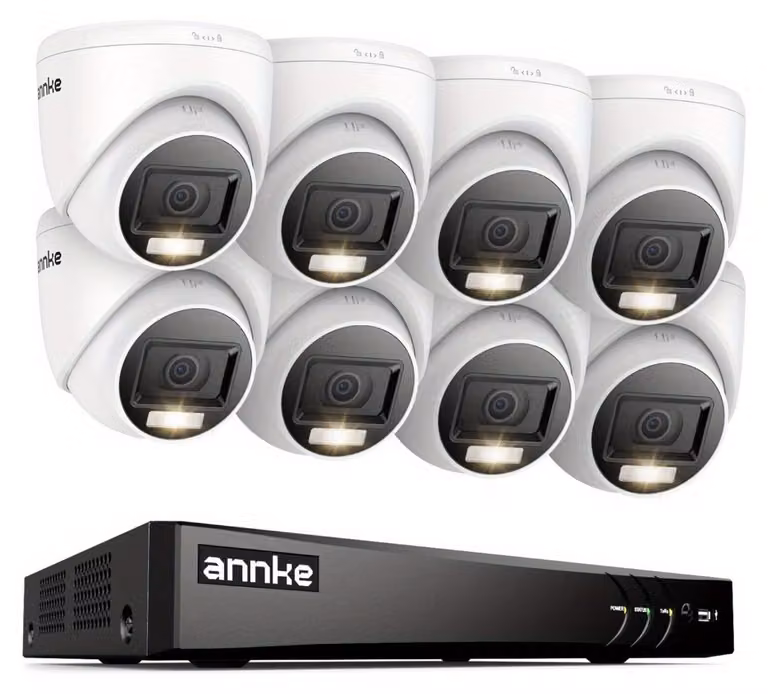 Sistema di sicurezza – Videosorveglianza – Kit di videosorveglianza – Telecamera CCTV – Hard disk da 2TB – Rilevamento tramite intelligenza artificiale