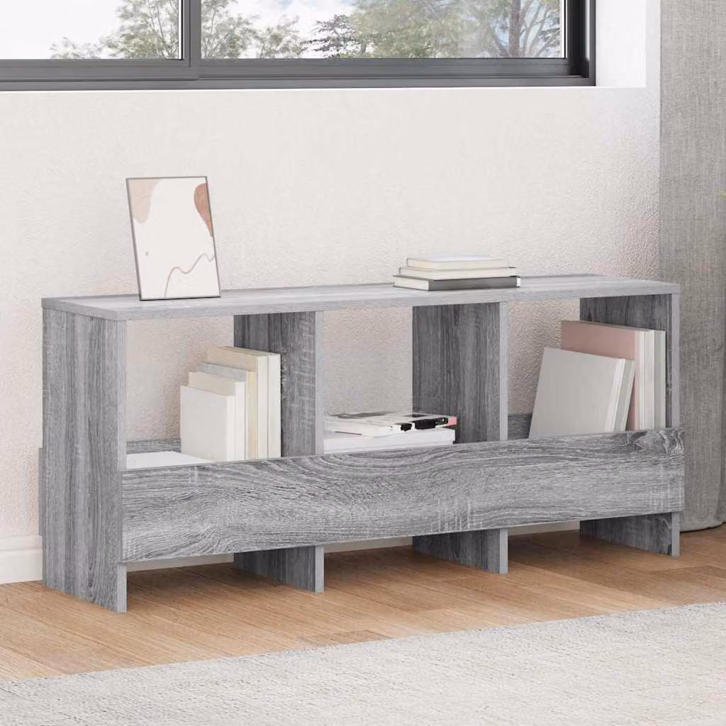 Scaffale per riviste vidaXL Grigio Sonoma L 102 x P 30 x H 45 cm
