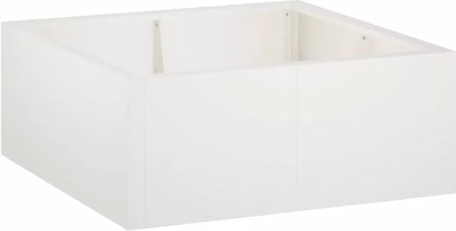 Muro di contenimento 4 pz 100 x 100 x 50 cm Acciaio Bianco 3449213