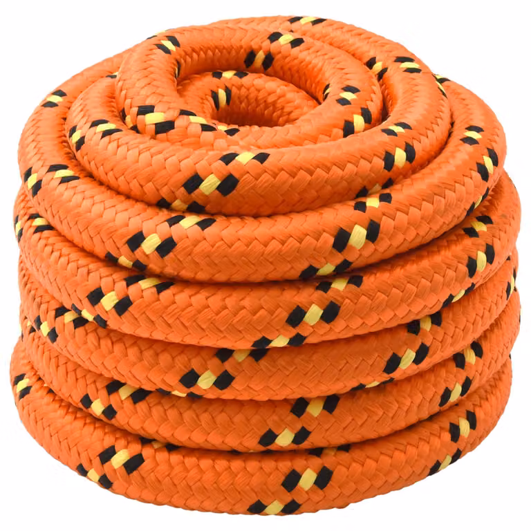 Corda da barca vidaXL in plastica arancione, Lunghezza: 5 m, Diametro: 3 mm