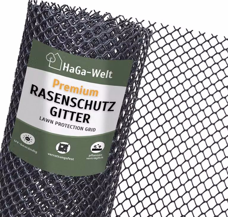 Griglia di protezione Premium - protezione forte per il vostro prato - 2 m / nero