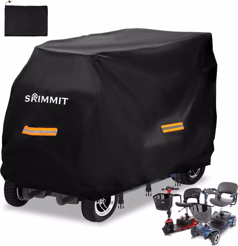 420D copertura per scooter elettrico Impermeabile resistente ai raggi UV Adatta a scooter di mobilità universali 124x58x99 cm