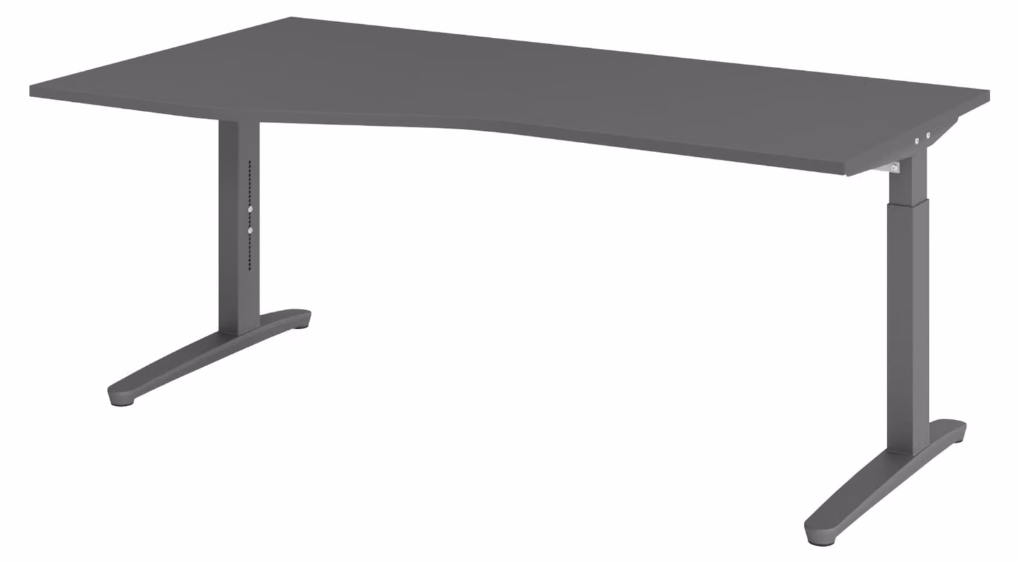 Scrivania bümö Serie XB - Decorazione: grafite, struttura: grafite, dimensioni: 180 x 100 cm
