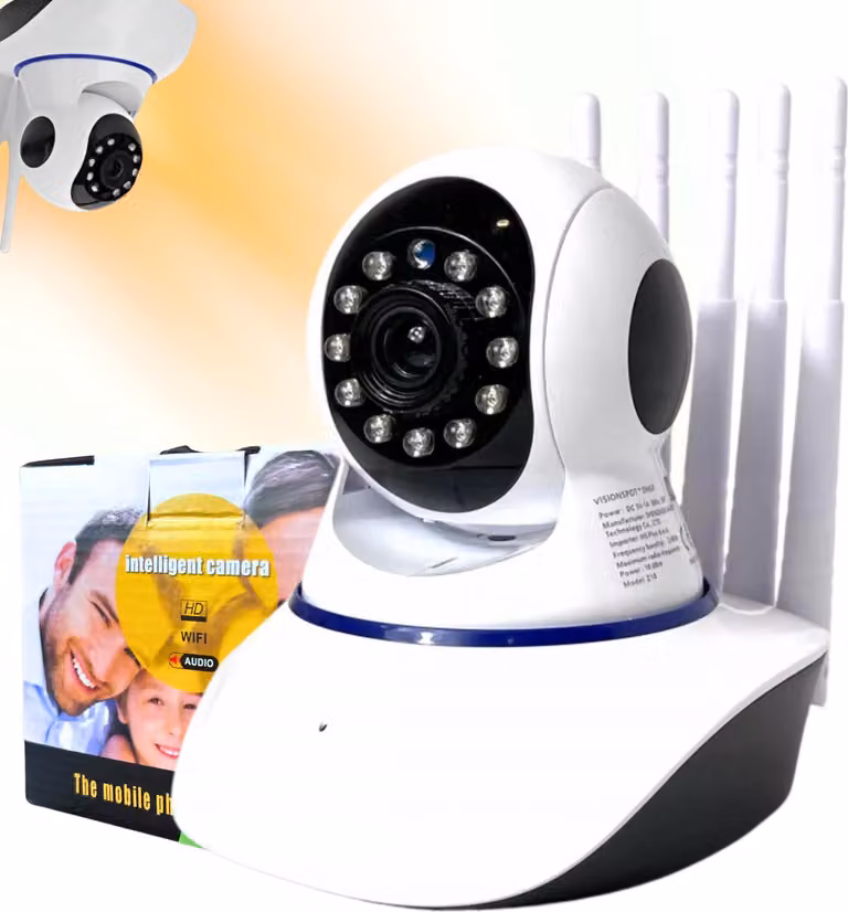 Baby monitor WiFi con sensore di movimento per telecamera a infrarossi ruotabile