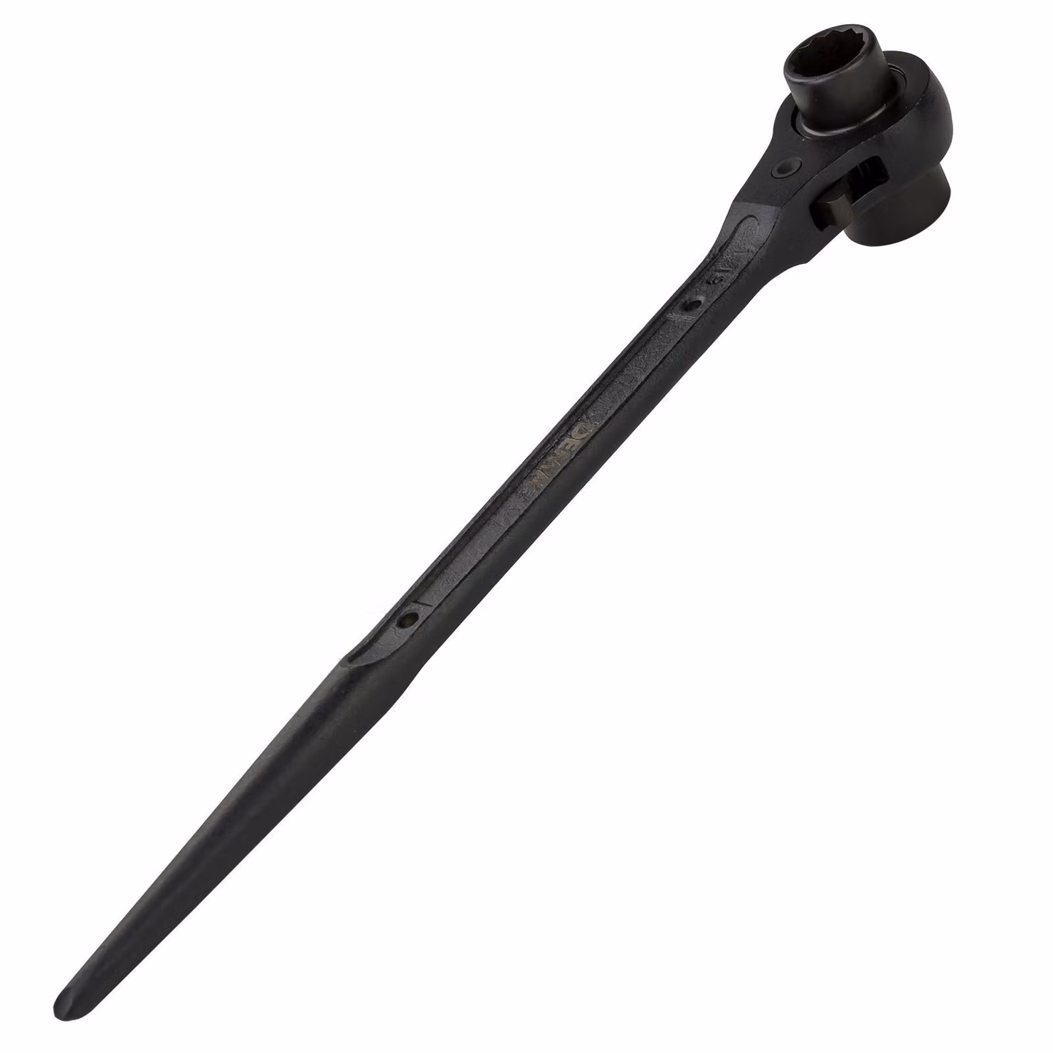 Chiave a cricchetto per ponteggi 19x24 mm, nera
