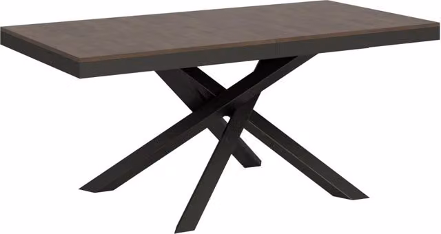 Tavolo da pranzo allungabile Volantis Evolution GIORDANOSHOP in legno e metallo marrone L/P/H: 180-284 x 90 x 80 cm
