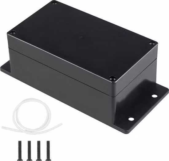 Scatola di derivazione per esterni IP65 - scatola da parete rettangolare in ABS - connessione universale - alloggiamento elettrico - 158 x 90 x 60 mm - impermeabile - resistente alle intemperie.