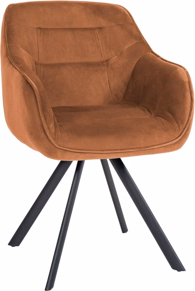 Sedia da pranzo elegante - Sedia da cucina - Comfort ergonomico e facilità di manutenzione - Design amichevole | Colore: Caffè | Materiale: Morbido
