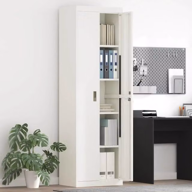 Armadio Bianco 60 x 40 x 200 cm Acciaio 3406207