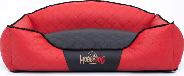 Cuscino per cani, cuccia per cani, lettino per cani, divanetto per cani, lavabile - Elite - 84 x 65 x 28 cm [Taglia: XL] - Rosso