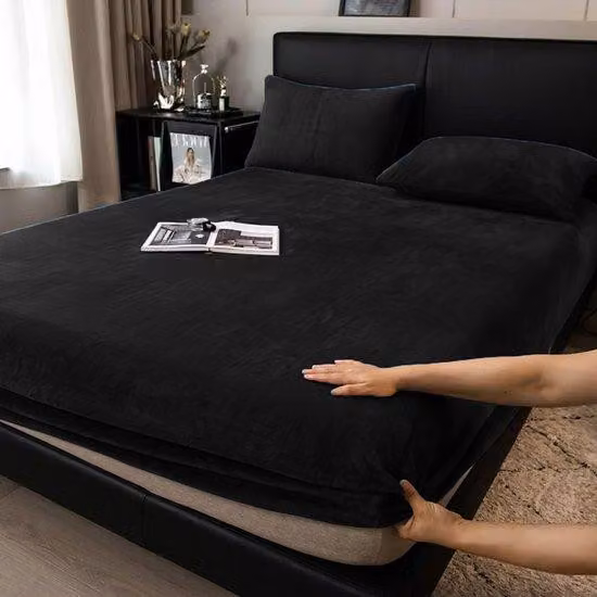 Ibenzoa® Lenzuolo elasticizzato in pile morbido, 140 x 200 cm – lenzuolo caldo e confortevole per materassi da 25–30 cm, con elastico tutto intorno