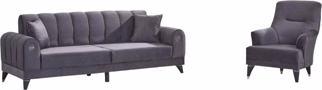 Sofagarnitur 3+1 Sitzer Set Design Sofa Polster Couchen Couch Modern Luxus