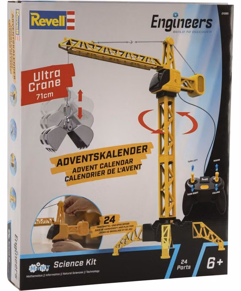 Calendario dell'Avvento Revell, modello "Revell Engineers Mega Crane EVP"