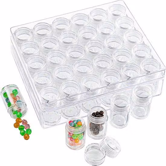 Scatola di plastica per riporre i kit di pittura con diamanti