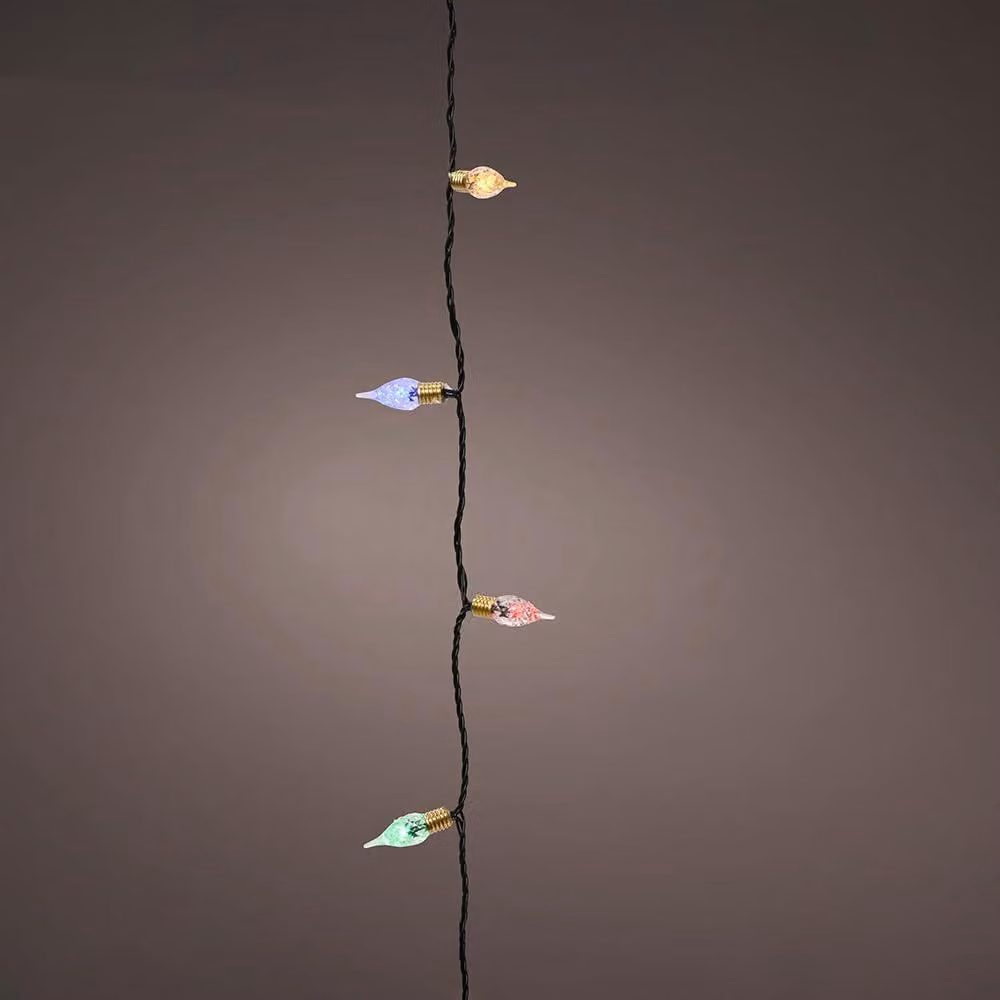 Catena luminosa a LED, multicolore, 1790 cm, 8 funzioni, effetto scintillante