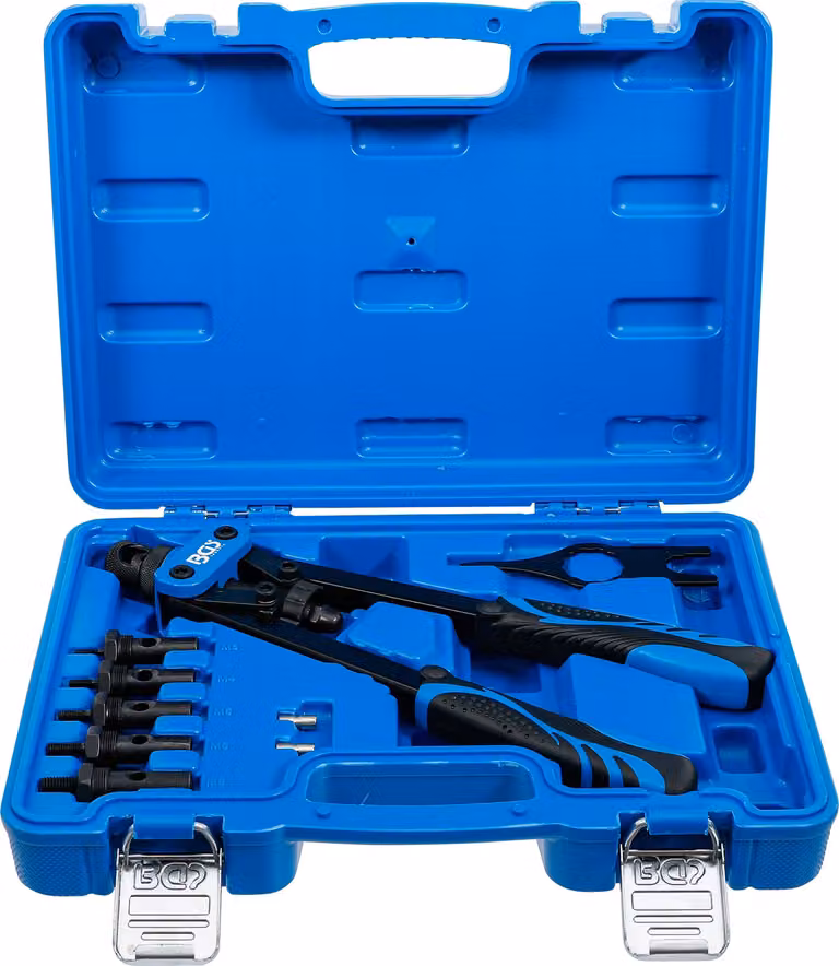 BGS Set di pinze per dadi per rivetti M3 - M8 7 pezzi - 404