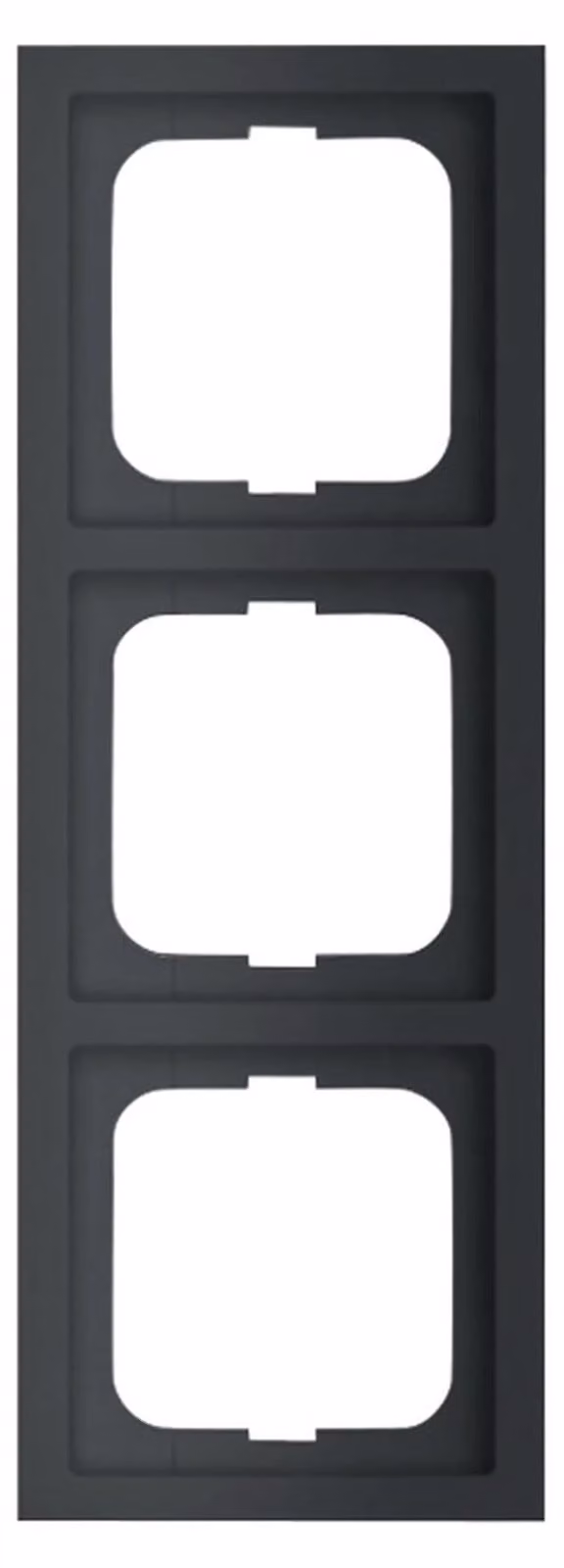 Cornice Busch-Jaeger, tripla, Future Linear, nero opaco, 1 pz.