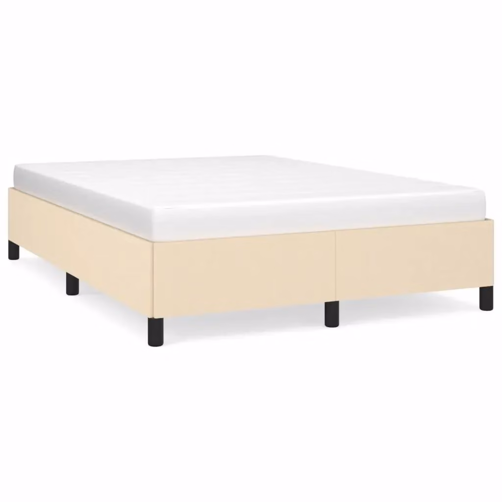Giroletto senza materasso vidaXL in tessuto beige L/P: 140 x 200 cm – 2