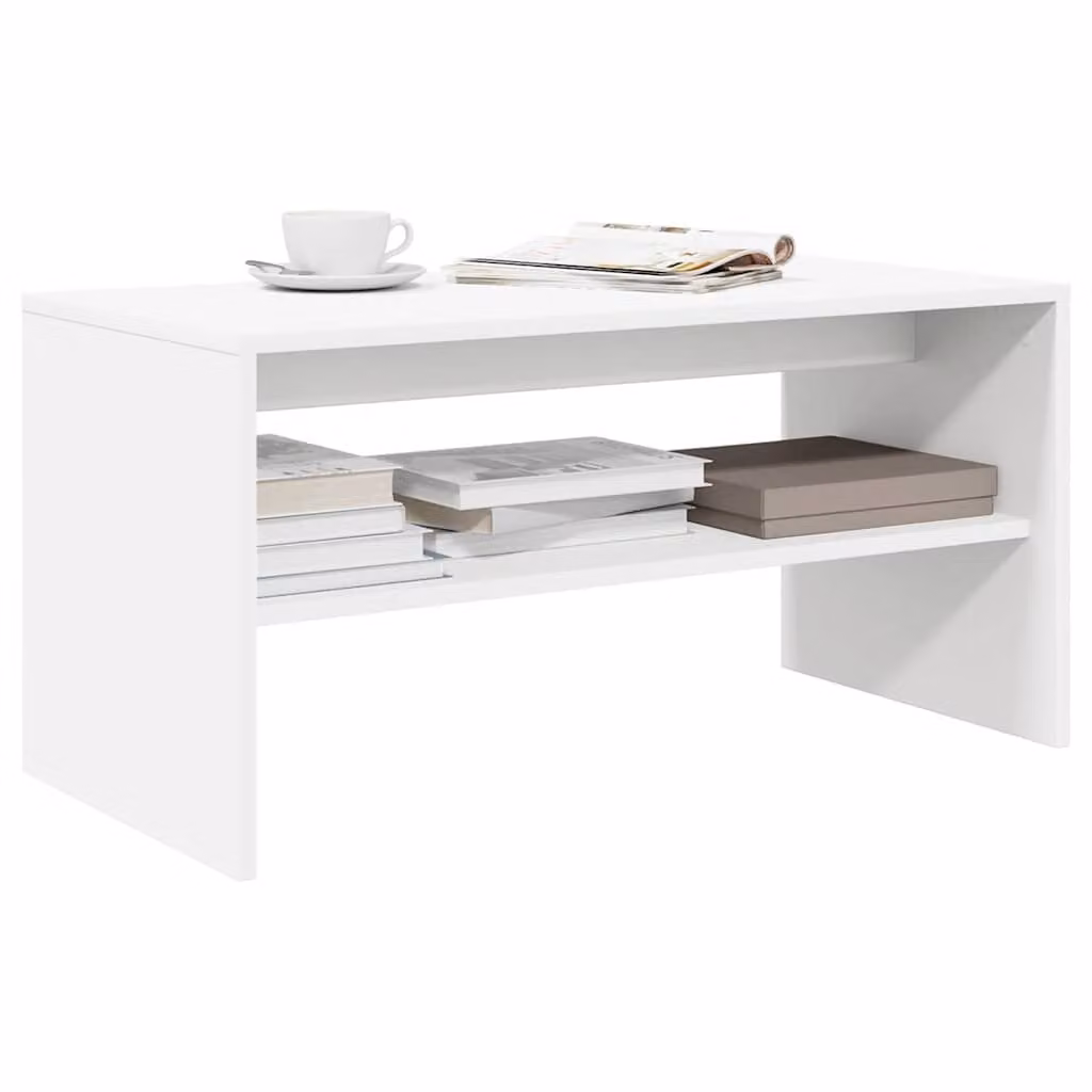vidaXL Mobile Porta TV Moderno Bianco in Legno Multistrato L: 60 cm, P: 40 cm, H: 40 cm