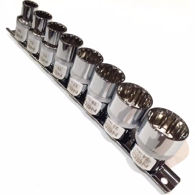 NEO TOOLS Prese scanalate 1/2", set di 8 pezzi.