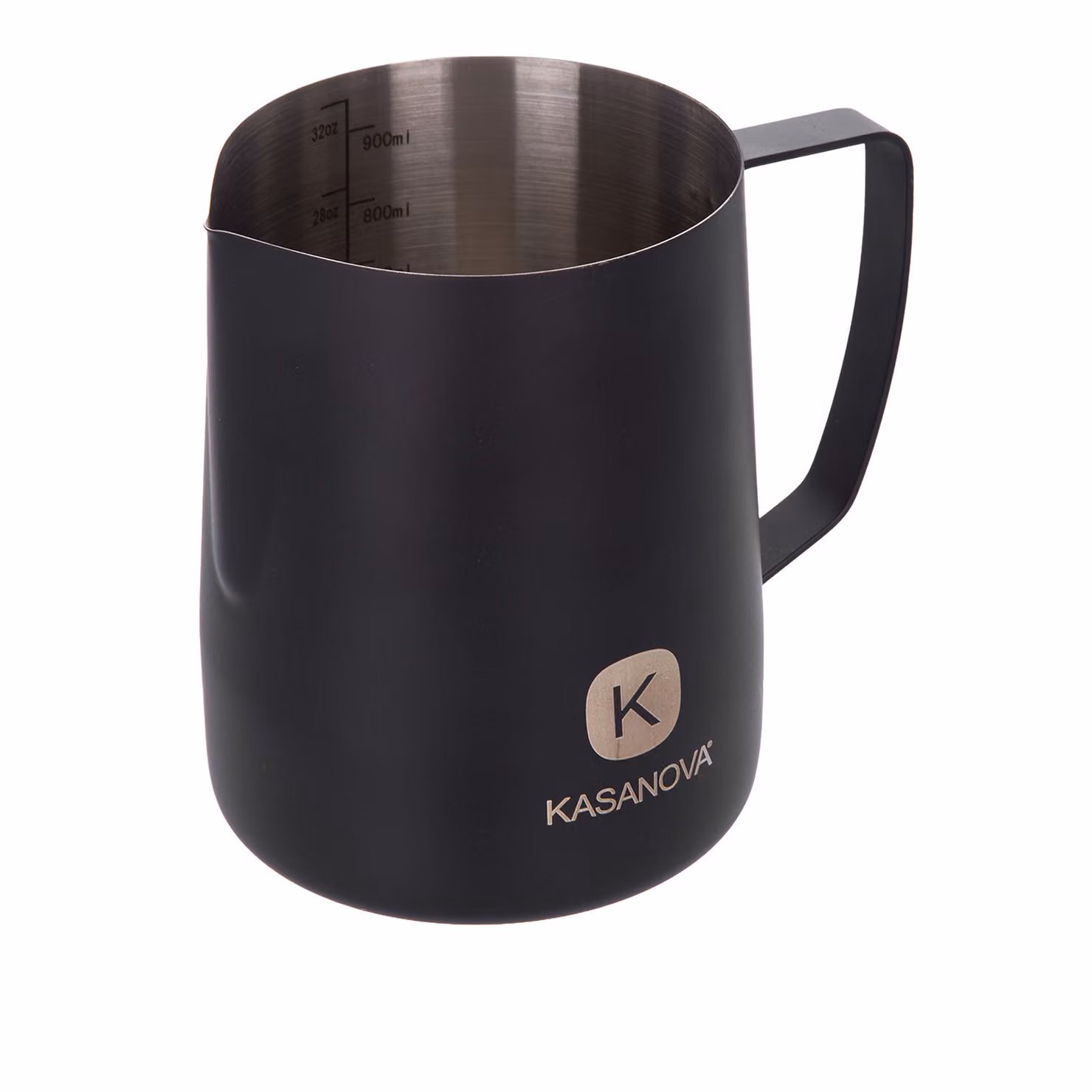 Bricco per latte KASANOVA in acciaio inox nero, 900 ml – 2