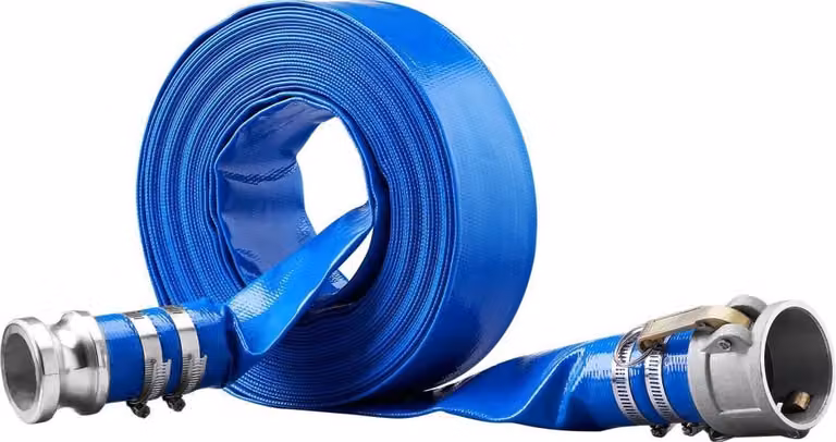 Tubo di risciacquo Tubo di scarico in PVC da 2 pollici x 50 piedi - Connessioni Camlock C ed E - Qualità ad alte prestazioni