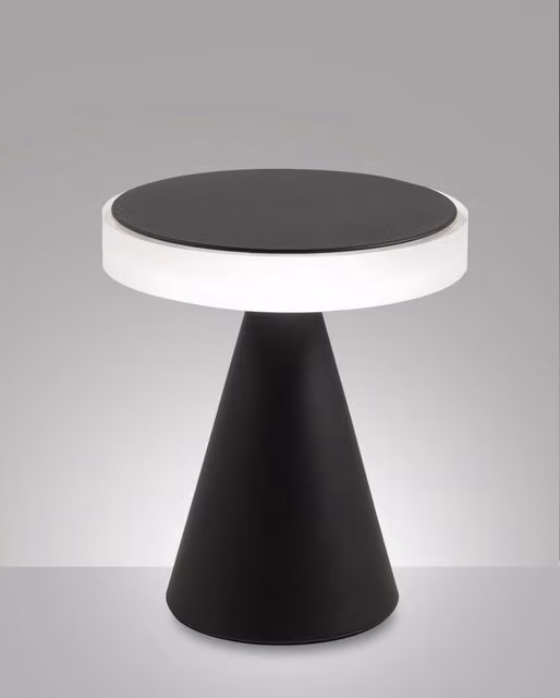 Lampada da tavolo Neutra LED 12W 1260lm 3000K struttura in metallo e metacrilato colore Nero IP20 - Illuminazione d'interni elegante e moderna