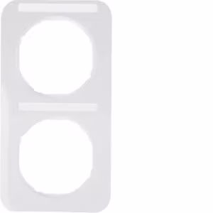 Berker 10122169 Cornice con campo di scrittura bianco polare, lucida Berker R.1
