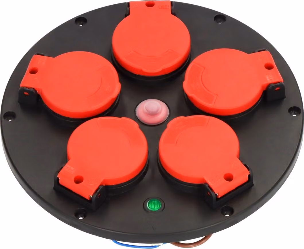 Inserto presa Brennenstuhl Professional - piastra di montaggio (termostato a 5 vie IP44 con indicatore di disponibilità per avvolgicavo Brennenstuhl)