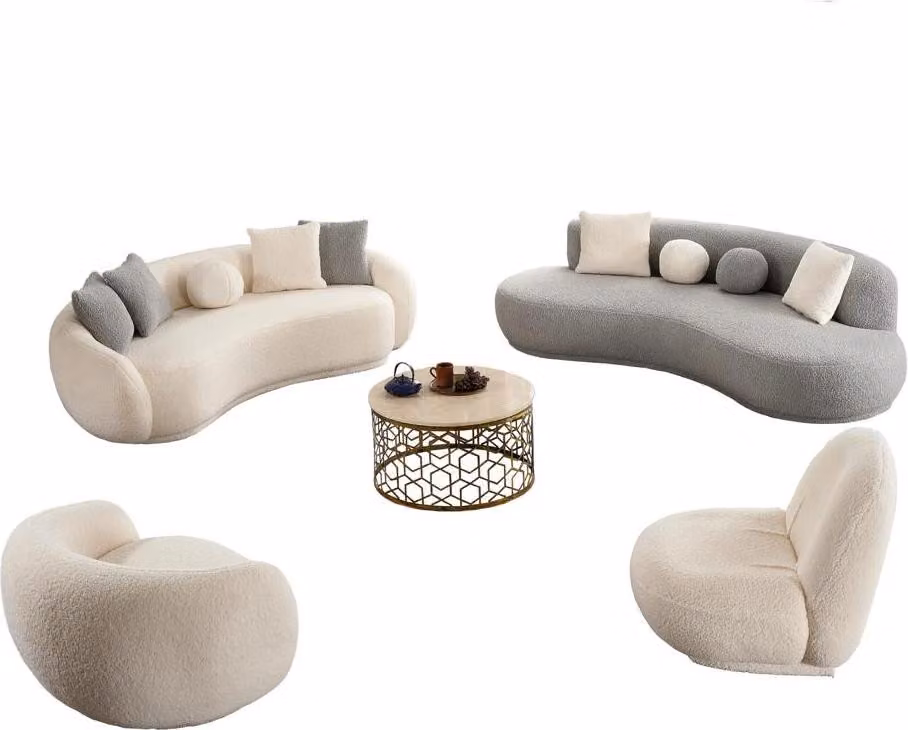 Sofas 4-Sitzer Komplettsofa 3-Sitzer Sessel Wohnzimmer Garnitur Relaxgarnitur