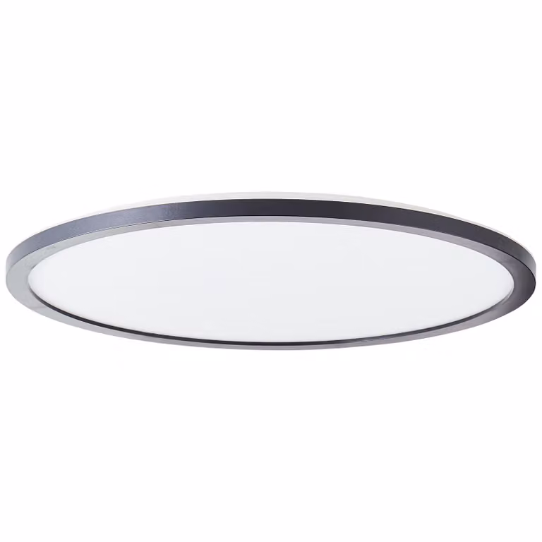 BRILLANTE pannello LED bianco/nero SORELL |Lampada da soffitto dimmerabile con funzione di memoria e timer | colore della luce regolabile tramite telecomando | 24W 2900 lumen 3000 - 6500 Kelvin | plastica | Ø42cm
