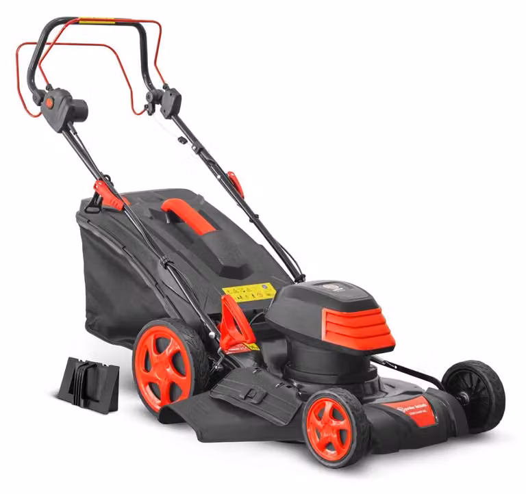 Tagliaerba elettrico - Potenza: 1800 W - Larghezza di taglio: 46 cm - Corpo in acciaio - Colore: nero - Adatto per giardini fino a 1200 m²