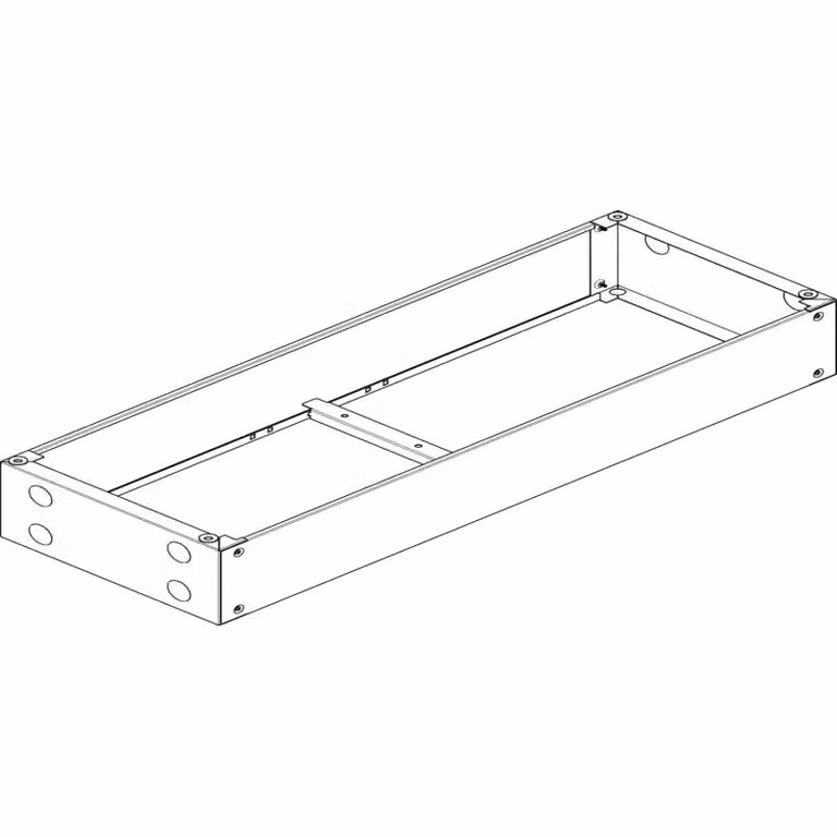 Base ABN RAL 7022 L 1340 x H 200 x P 500 mm US520
