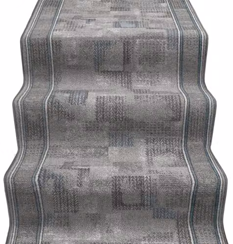 emmevi Passatoia Scala Scalinata Ingresso Bordata Tappeto Corridoio Gradini Antiscivolo 67x1000 Cm Grigio
