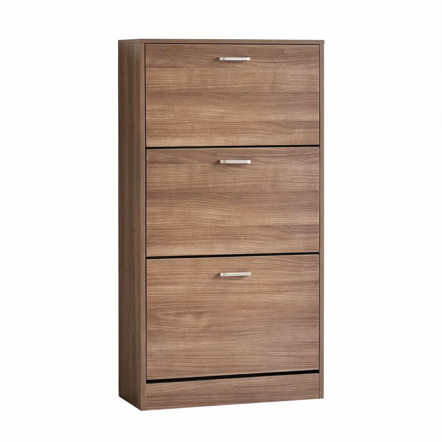 Scarpiera Salvaspazio 3 Ante Casa Collection in MDF Effetto Quercia Marrone H 118 x L 60 x P 24 cm