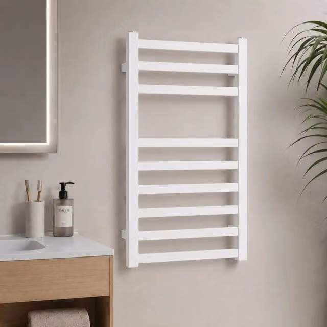 Scaldasalviette da bagno OGOMONDO forma Square bianco opaco H 77 cm x L 50 cm x P 47 cm